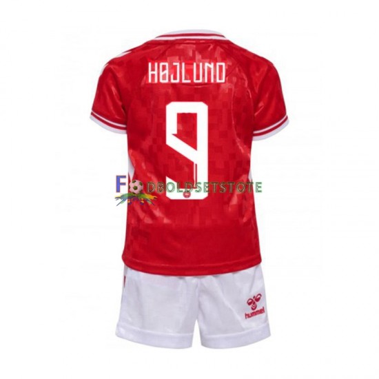 Danmark Trøje Hojlund 9 Hjemmebane Euro 2024 Kort ærmer ,Børn Fodboldsæt Danmark Trøje Hojlund 9 Hjemmebane Euro 2024 Kort ærmer ,Børn Fodboldsæt