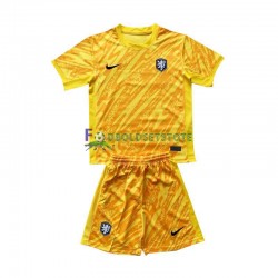 Holland Trøje Målmand Udebane Euro 2024 Kort ærmer ,Børn Fodboldsæt