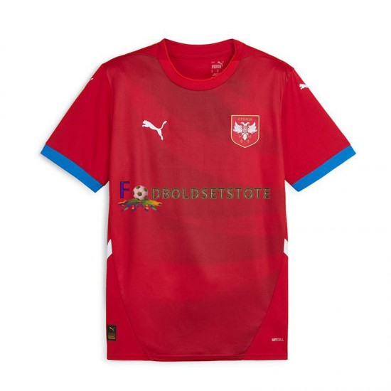 Serbien Trøje Hjemmebane Euro 2024 Kort ærmer ,Mænd