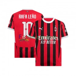 AC Milan Trøje UCL Font RAFA LEAO 10 Hjemmebane 2024-2025 Kort ærmer ,Mænd