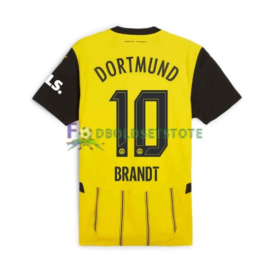 Borussia Dortmund Trøje Julian Brandt 10 Hjemmebane 2024-2025 Kort ærmer ,Mænd Borussia Dortmund Trøje Julian Brandt 10 Hjemmebane 2024-2025 Kort ærmer ,Mænd