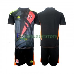 Costa Rica Trøje Sort Målmand 3. Valg 2024 Kort ærmer ,Børn Fodboldsæt