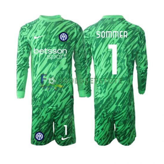 Inter Milan Trøje Yann Sommer 1 Målmand Hjemmebane 2024-2025 Lange ærmer ,Børn Fodboldsæt Inter Milan Trøje Yann Sommer 1 Målmand Hjemmebane 2024-2025 Lange ærmer ,Børn Fodboldsæt