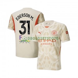 Manchester City Trøje Ederson Moraes 31 Målmand 3. Valg 2024-2025 Kort ærmer ,Mænd