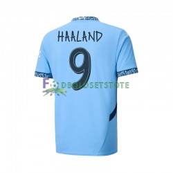 Manchester City Trøje UCL Font Haaland 9 Hjemmebane 2024-2025 Kort ærmer ,Mænd