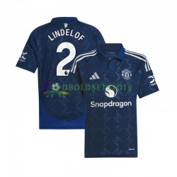 Manchester United Trøje Victor Lindelof 2 Udebane 2024-2025 Kort ærmer ,Mænd