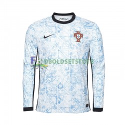 Portugal Trøje Udebane Euro 2024 Lange ærmer ,Mænd