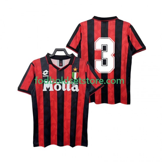 AC Milan Trøje 3 1993 Retro Hjemmebane 1994 Kort ærmer ,Mænd