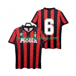 AC Milan Trøje 6 1993 Retro Hjemmebane 1994 Kort ærmer ,Mænd