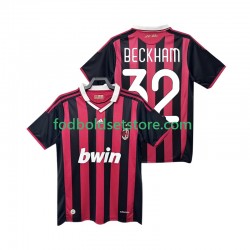 AC Milan Trøje BECKHAM 32 2009 Retro Hjemmebane 2010 Kort ærmer ,Mænd