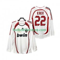 AC Milan Trøje KAKA 22 2007 Retro Udebane 2006 Lange ærmer ,Mænd