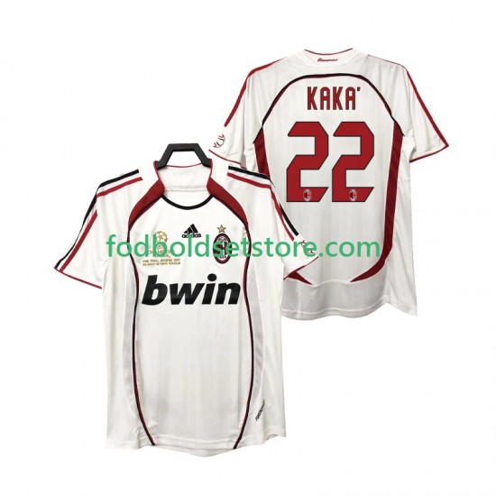 AC Milan Trøje KAKA 22 2007 Retro Udebane 2006 Kort ærmer ,Mænd