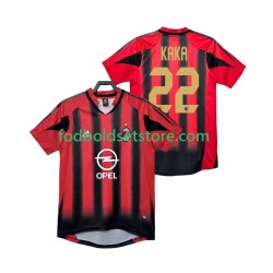 AC Milan Trøje KAKA 22 2005 Retro Hjemmebane 2004 Kort ærmer ,Mænd