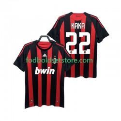 AC Milan Trøje KAKA 22 2009 Retro Hjemmebane 2008 Kort ærmer ,Mænd