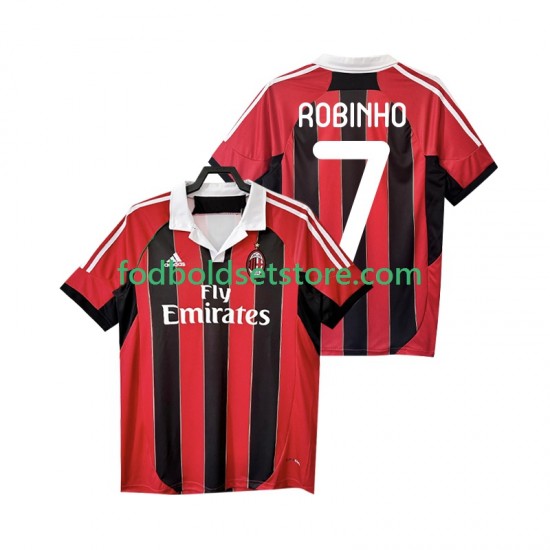 AC Milan Trøje ROBINHO 7 2012 2013 Retro Hjemmebane Kort ærmer ,Mænd
