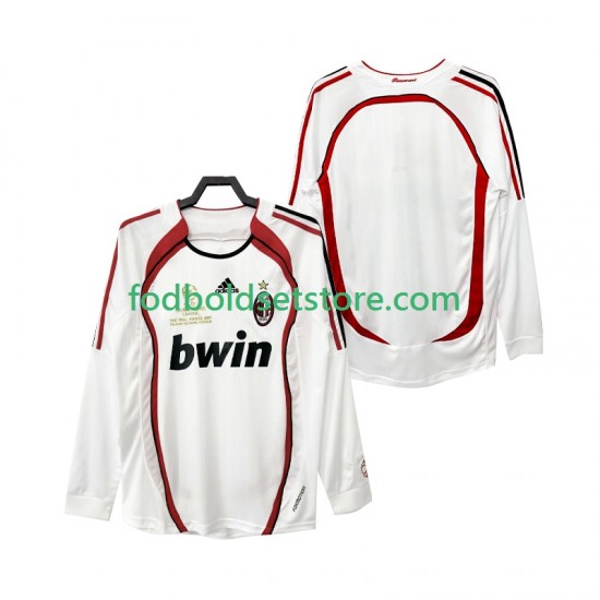 AC Milan Trøje 2007 Retro Udebane 2006 Lange ærmer ,Mænd