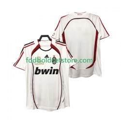 AC Milan Trøje 2007 Retro Udebane 2006 Kort ærmer ,Mænd