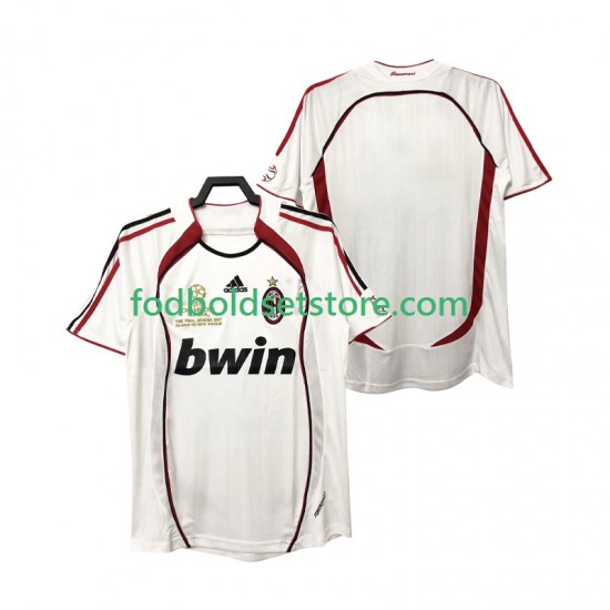 AC Milan Trøje 2007 Retro Udebane 2006 Kort ærmer ,Mænd