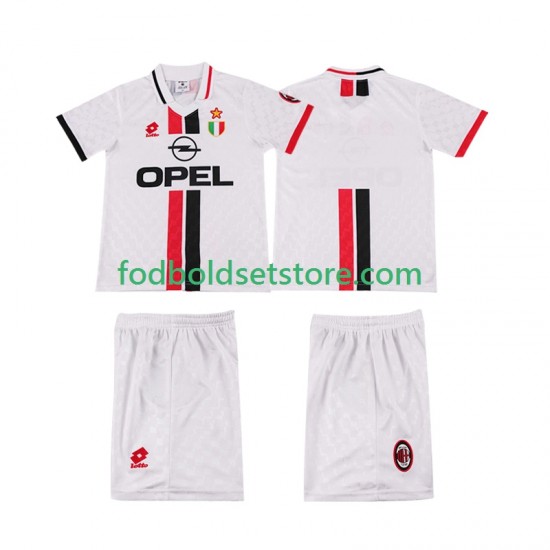 AC Milan Trøje 1996 1997 Retro Udebane Kort ærmer ,Børn Fodboldsæt