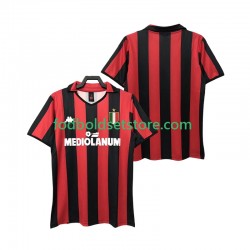 AC Milan Trøje 1988 1989 Retro Hjemmebane Kort ærmer ,Mænd