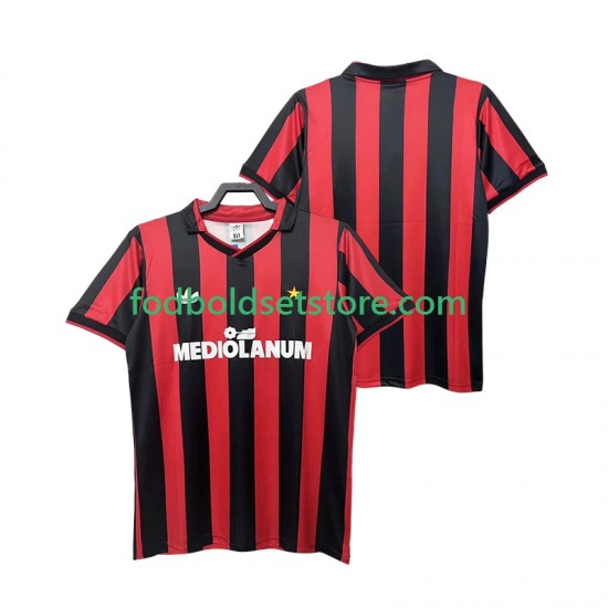 AC Milan Trøje 1990 1991 Retro Hjemmebane Kort ærmer ,Mænd