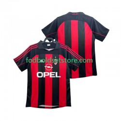 AC Milan Trøje 2000 Retro Hjemmebane 2002 Kort ærmer ,Mænd