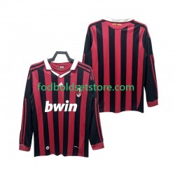AC Milan Trøje 2009 Retro Hjemmebane 2010 Lange ærmer ,Mænd
