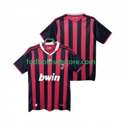 AC Milan Trøje 2009 Retro Hjemmebane 2010 Kort ærmer ,Mænd