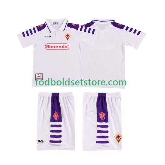 Fiorentina Trøje Retro Udebane 1998 1999 Kort ærmer ,Børn Fodboldsæt