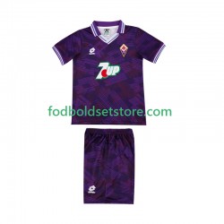 Fiorentina Trøje 1992 1993 Retro Hjemmebane Kort ærmer ,Børn Fodboldsæt
