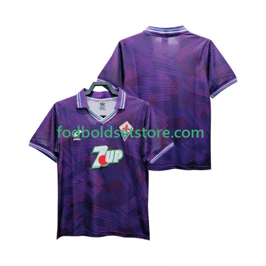 Fiorentina Trøje 1992 1993 Retro Hjemmebane Kort ærmer ,Mænd