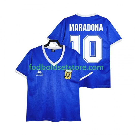 Argentina Trøje MARADONA 10 1986 Retro Udebane Kort ærmer ,Mænd