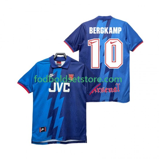 Arsenal Trøje BERGKAMP 10 1995 1996 Retro Udebane Kort ærmer ,Mænd