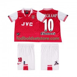 Arsenal Trøje BERGKAMP 10 1996 1997 Retro Hjemmebane Kort ærmer ,Børn Fodboldsæt