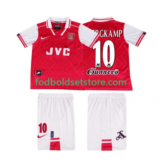 Arsenal Trøje BERGKAMP 10 1996 1997 Retro Hjemmebane Kort ærmer ,Børn Fodboldsæt