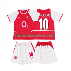 Arsenal Trøje BERGKAMP 10 2003 Retro Hjemmebane 2002 Kort ærmer ,Børn Fodboldsæt