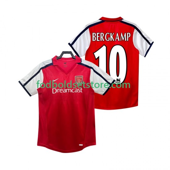 Arsenal Trøje BERGKAMP 10 2001 Retro Hjemmebane 2002 Kort ærmer ,Mænd