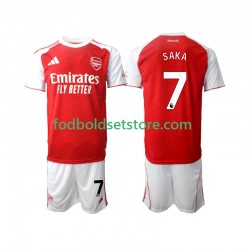 Arsenal Trøje Bukayo Saka 7 Hjemmebane 2025-2026 Kort ærmer ,Børn Fodboldsæt