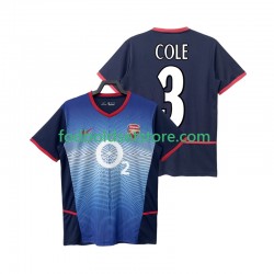 Arsenal Trøje COLE 3 Retro Udebane 2004 2002 Kort ærmer ,Mænd