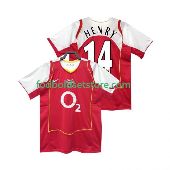 Arsenal Trøje Henry 14 2005 Retro Hjemmebane 2004 Kort ærmer ,Mænd