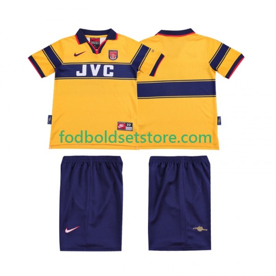 Arsenal Trøje 1997 Retro Udebane 1999 Kort ærmer ,Børn Fodboldsæt