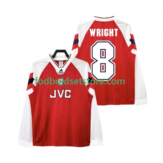 Arsenal Trøje WRIGHT 8 192 Retro Hjemmebane 1994 Lange ærmer ,Mænd