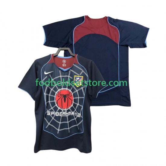 Atlético Madrid Trøje 2005 Retro Udebane 2004 Kort ærmer ,Mænd