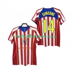 Atlético Madrid Trøje SIMEONE 14 2005 Retro Hjemmebane 2004 Kort ærmer ,Mænd