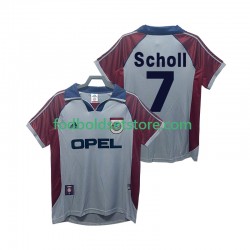 FC Bayern München Trøje Scholl 7 Retro 3. Valg 1998 1999 Kort ærmer ,Mænd