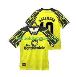 Borussia Dortmund Trøje Moller 10 1995 Retro Hjemmebane 1994 Kort ærmer ,Mænd