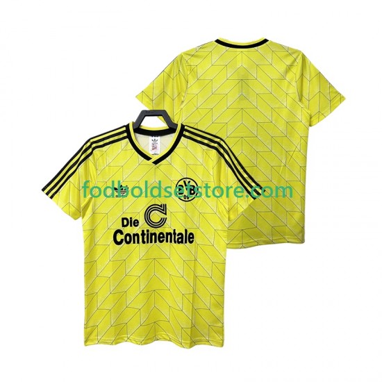 Borussia Dortmund Trøje 1988 1989 Retro Hjemmebane Kort ærmer ,Mænd