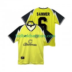 Borussia Dortmund Trøje SAMMER 6 1995 1996 Retro Hjemmebane Kort ærmer ,Mænd