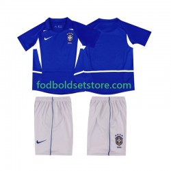 Brasilien Trøje Retro Udebane 2002 Kort ærmer ,Børn Fodboldsæt