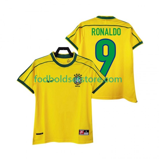 Brasilien Trøje RONALDO 9 Retro Hjemmebane 1998 Kort ærmer ,Mænd